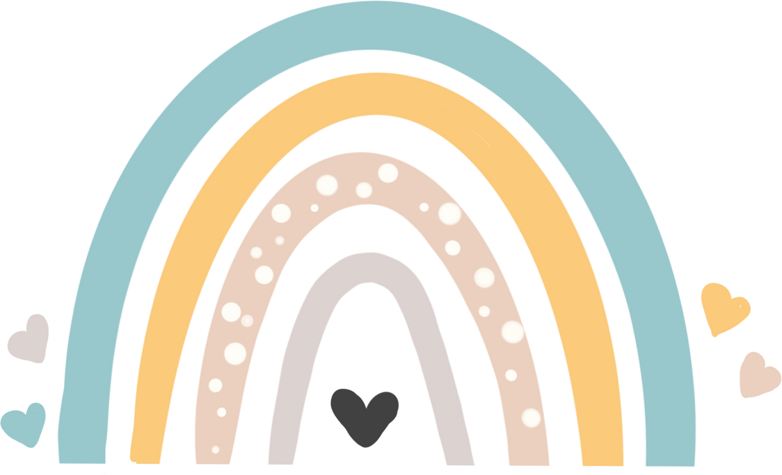 Rainbow and Hearts